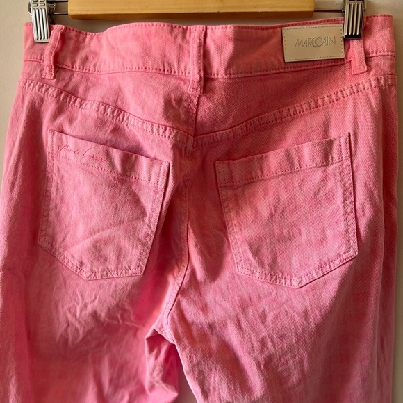 Marc Cain Gingham Pink/White Jeans N3/6 - Picture 11 of 16